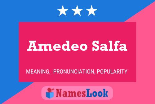 ملصق اسم Amedeo Salfa