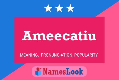 ملصق اسم Ameecatiu