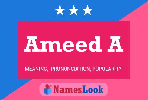 ملصق اسم Ameed A