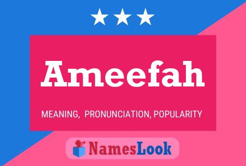 ملصق اسم Ameefah