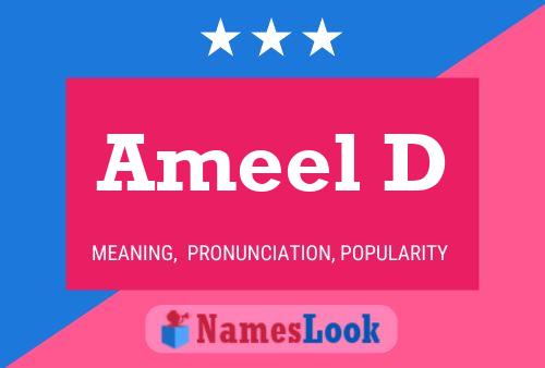 ملصق اسم Ameel D