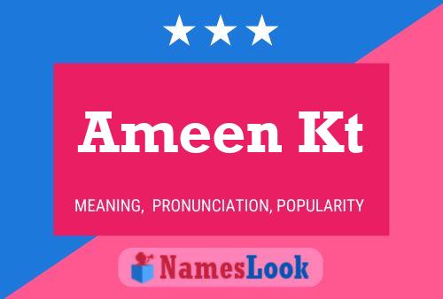 ملصق اسم Ameen Kt