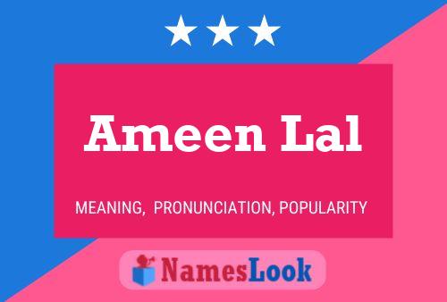 ملصق اسم Ameen Lal