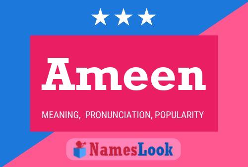 ملصق اسم Ameen