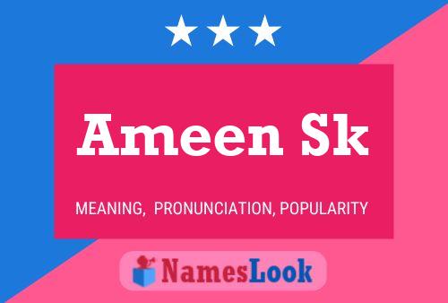 ملصق اسم Ameen Sk