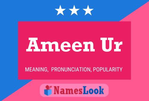 ملصق اسم Ameen Ur