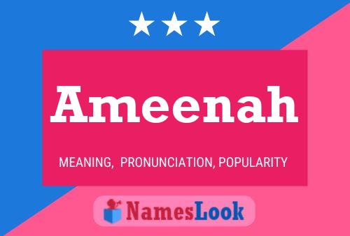 ملصق اسم Ameenah