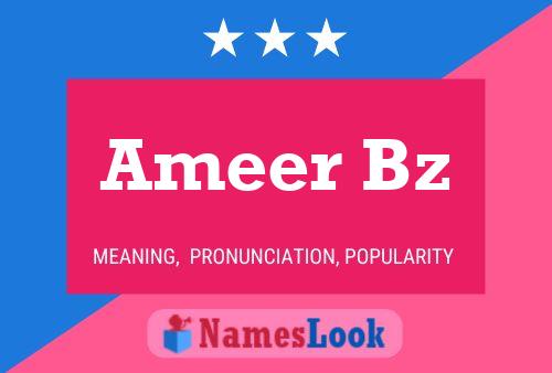 ملصق اسم Ameer Bz