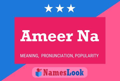 ملصق اسم Ameer Na