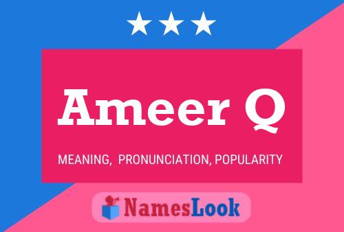 ملصق اسم Ameer Q