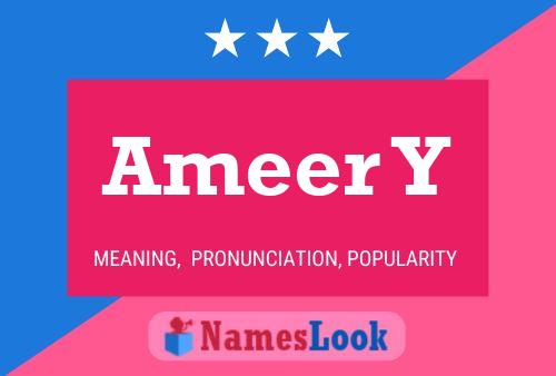 ملصق اسم Ameer Y