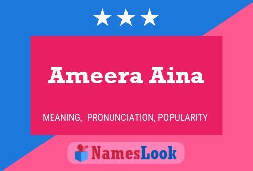 ملصق اسم Ameera Aina