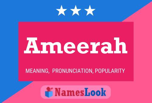 ملصق اسم Ameerah