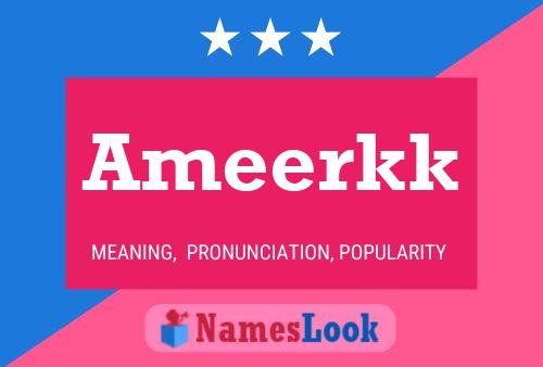 ملصق اسم Ameerkk