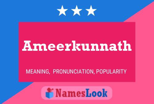 ملصق اسم Ameerkunnath