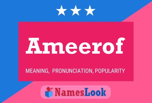 ملصق اسم Ameerof