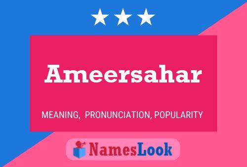 ملصق اسم Ameersahar