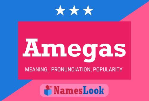 ملصق اسم Amegas