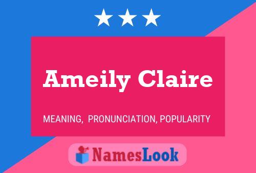 ملصق اسم Ameily Claire