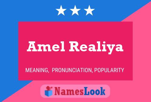 ملصق اسم Amel Realiya