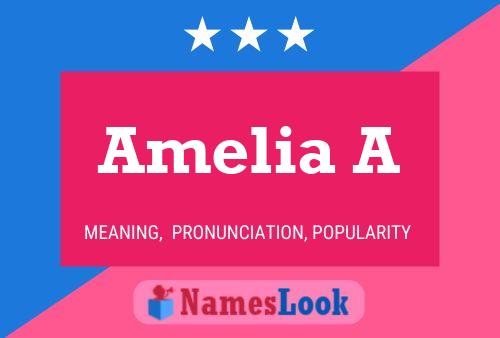 ملصق اسم Amelia A