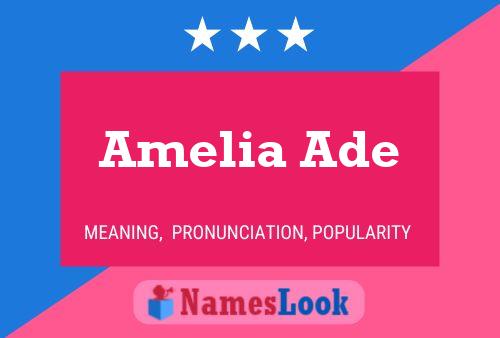 ملصق اسم Amelia Ade