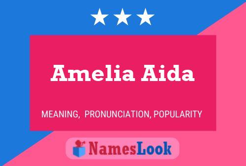 ملصق اسم Amelia Aida