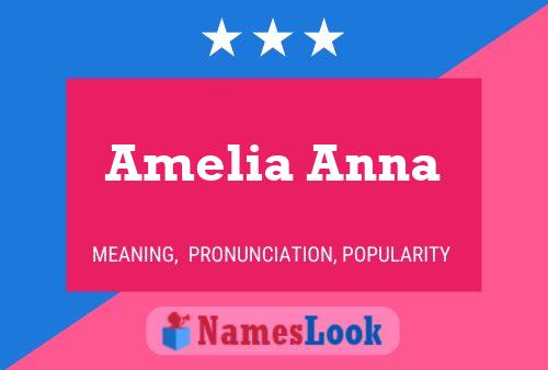 ملصق اسم Amelia Anna