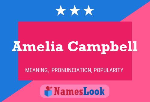 ملصق اسم Amelia Campbell