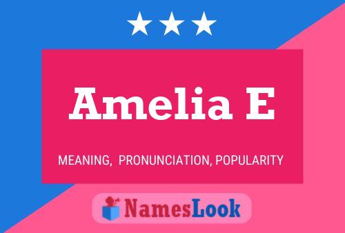 ملصق اسم Amelia E