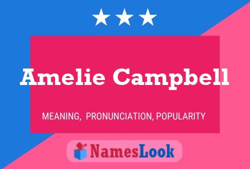 ملصق اسم Amelie Campbell