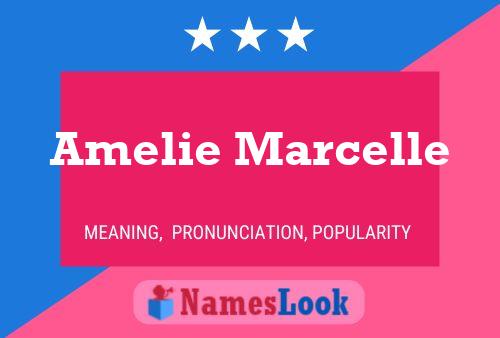 ملصق اسم Amelie Marcelle