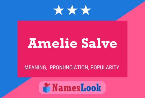 ملصق اسم Amelie Salve