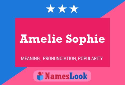 ملصق اسم Amelie Sophie