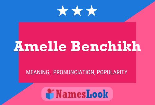 ملصق اسم Amelle Benchikh