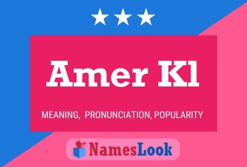 ملصق اسم Amer Kl