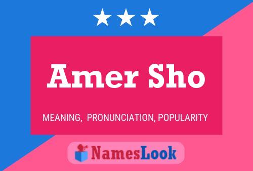 ملصق اسم Amer Sho