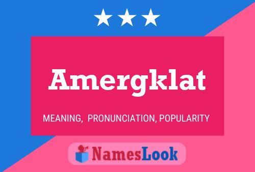 ملصق اسم Amergklat