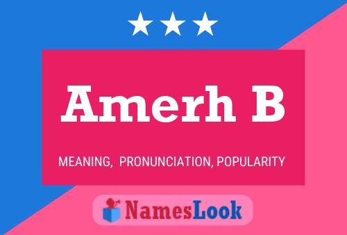 ملصق اسم Amerh B