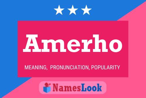 ملصق اسم Amerho