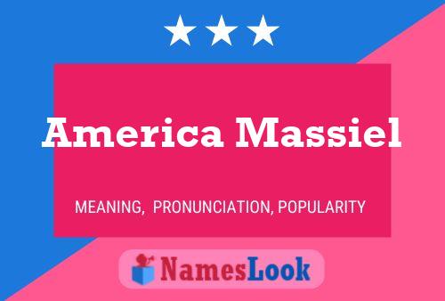 ملصق اسم America Massiel