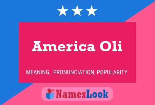 ملصق اسم America Oli