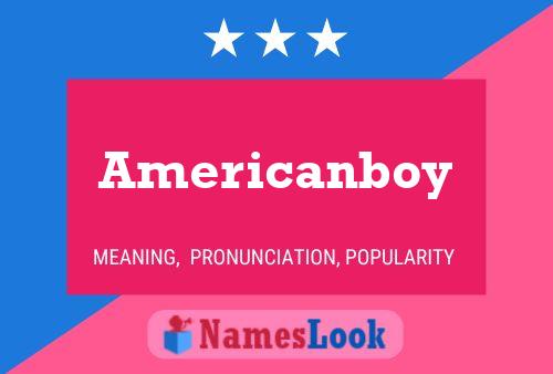 ملصق اسم Americanboy