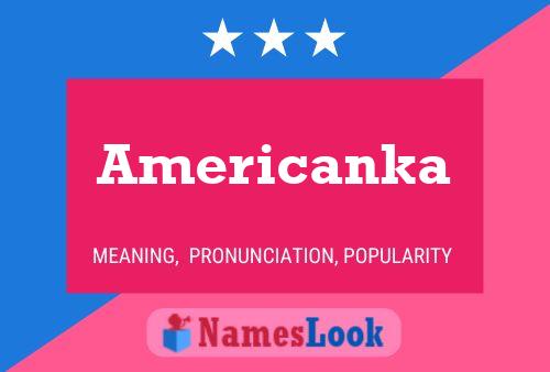 ملصق اسم Americanka