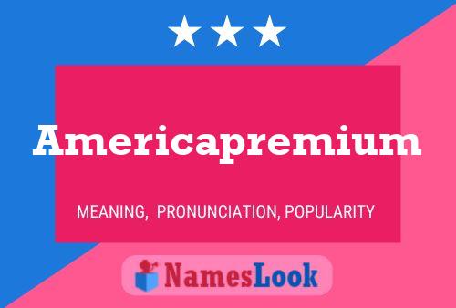 ملصق اسم Americapremium