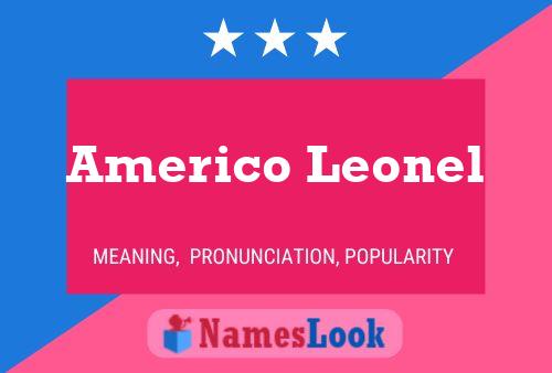 ملصق اسم Americo Leonel