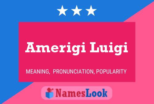 ملصق اسم Amerigi Luigi