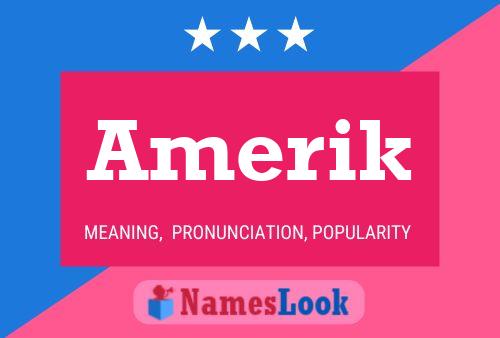 ملصق اسم Amerik