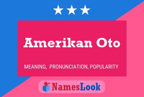 ملصق اسم Amerikan Oto