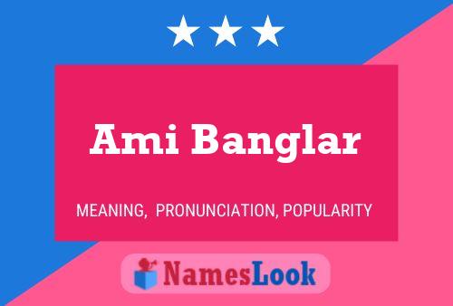 ملصق اسم Ami Banglar